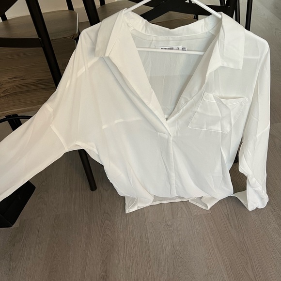 Missguided Chiffon Blouse Top - Picture 3 of 5